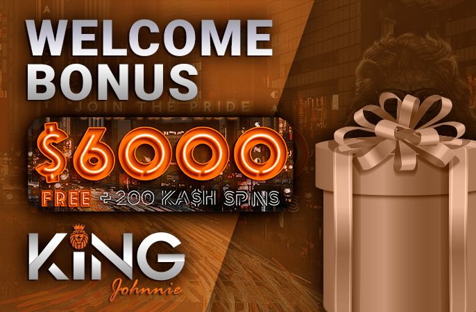Welcome bonus for new players on the site King Johnnie Casino - how many parts is divided