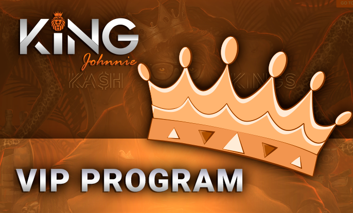 Loyalty program on the site of King Johnnie Casino with bonuses for players